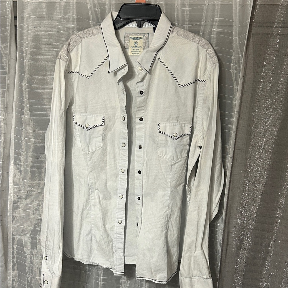 Wrangler White Casual Button Down Shirt